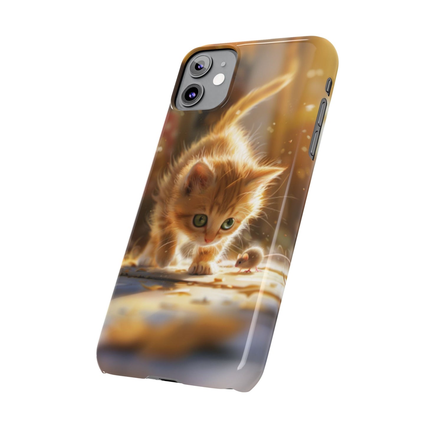 Cat & Mouse Slim iPhone Case - Ruppy's Creations