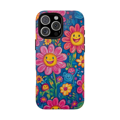 Cheerful Floral Tough Cell Phone Case - Ruppy's Creations