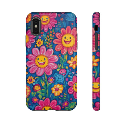 Cheerful Floral Tough Cell Phone Case - Ruppy's Creations