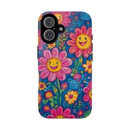 Cheerful Floral Tough Cell Phone Case - Ruppy's Creations