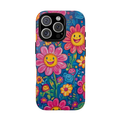 Cheerful Floral Tough Cell Phone Case - Ruppy's Creations