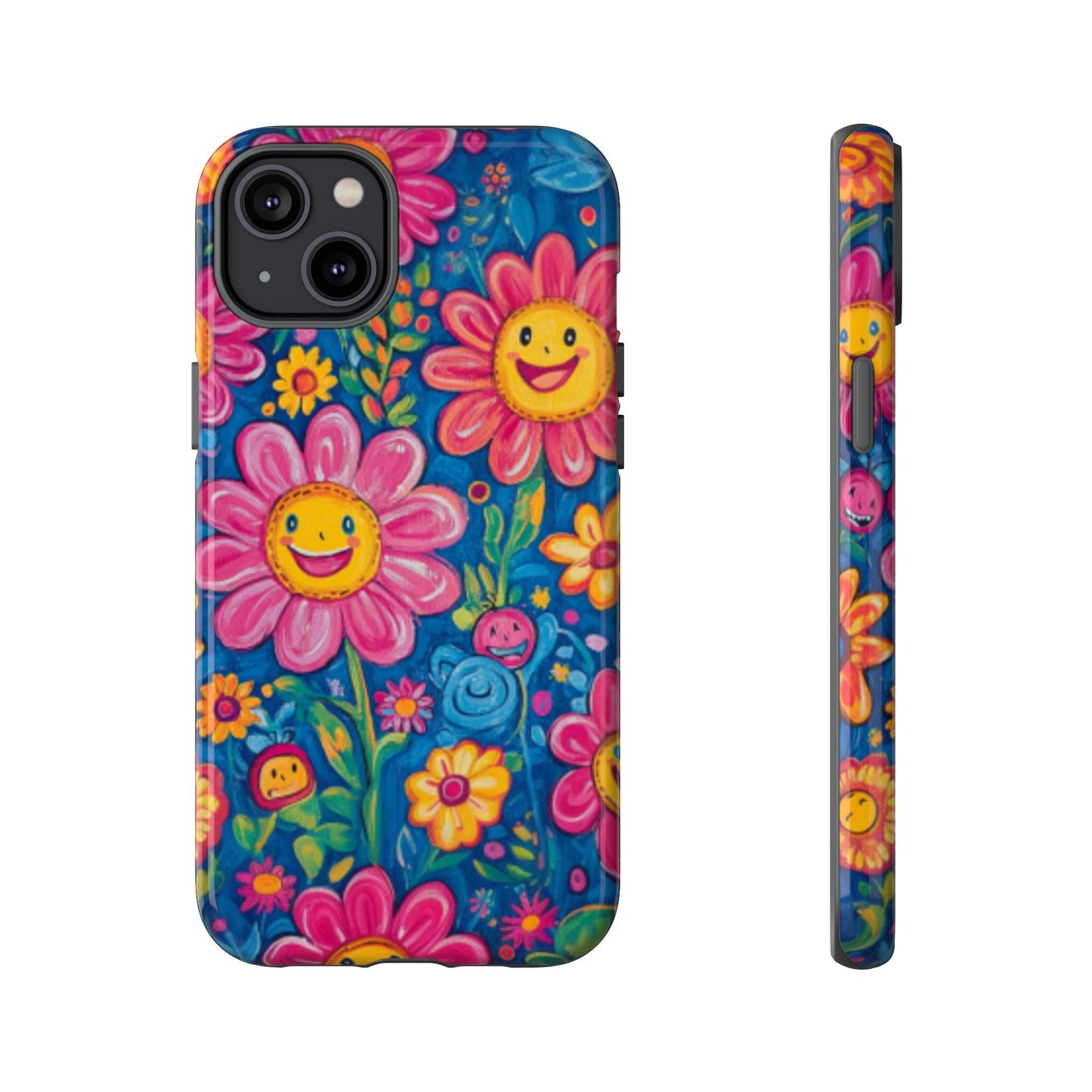 Cheerful Floral Tough Cell Phone Case - Ruppy's Creations