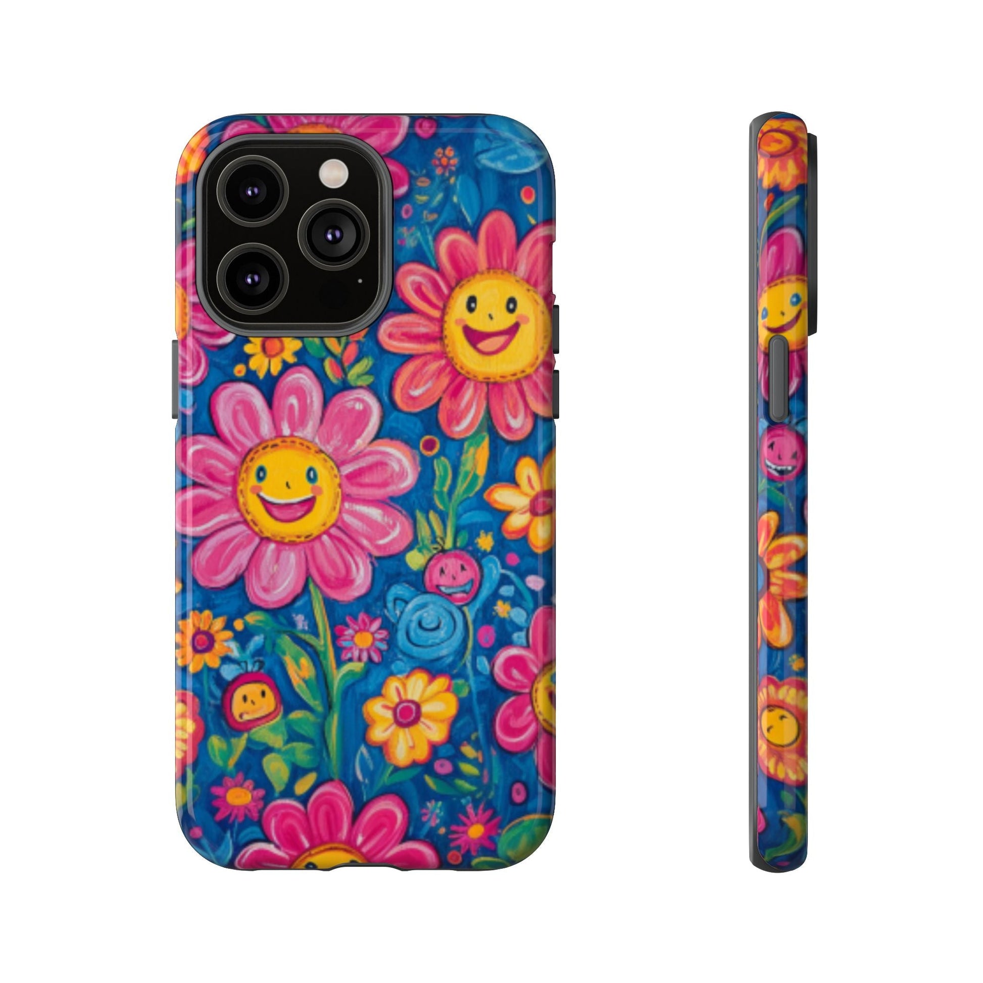 Cheerful Floral Tough Cell Phone Case - Ruppy's Creations