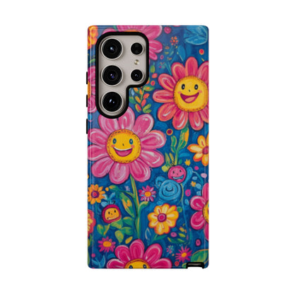 Cheerful Floral Tough Cell Phone Case - Ruppy's Creations