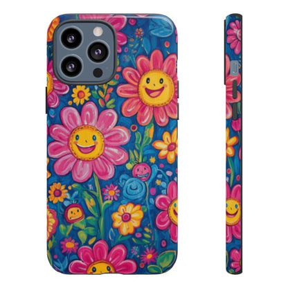 Cheerful Floral Tough Cell Phone Case - Ruppy's Creations