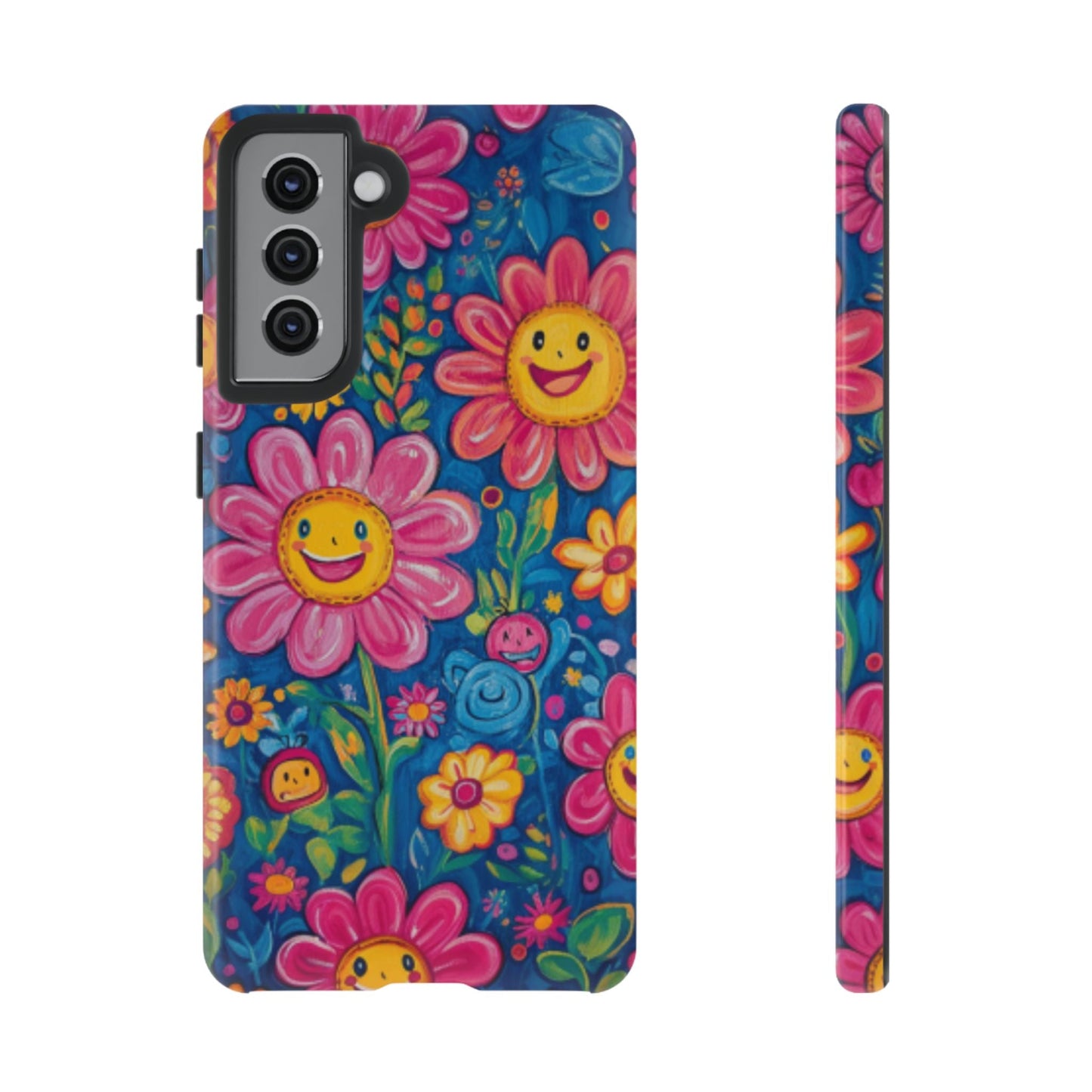 Cheerful Floral Tough Cell Phone Case - Ruppy's Creations