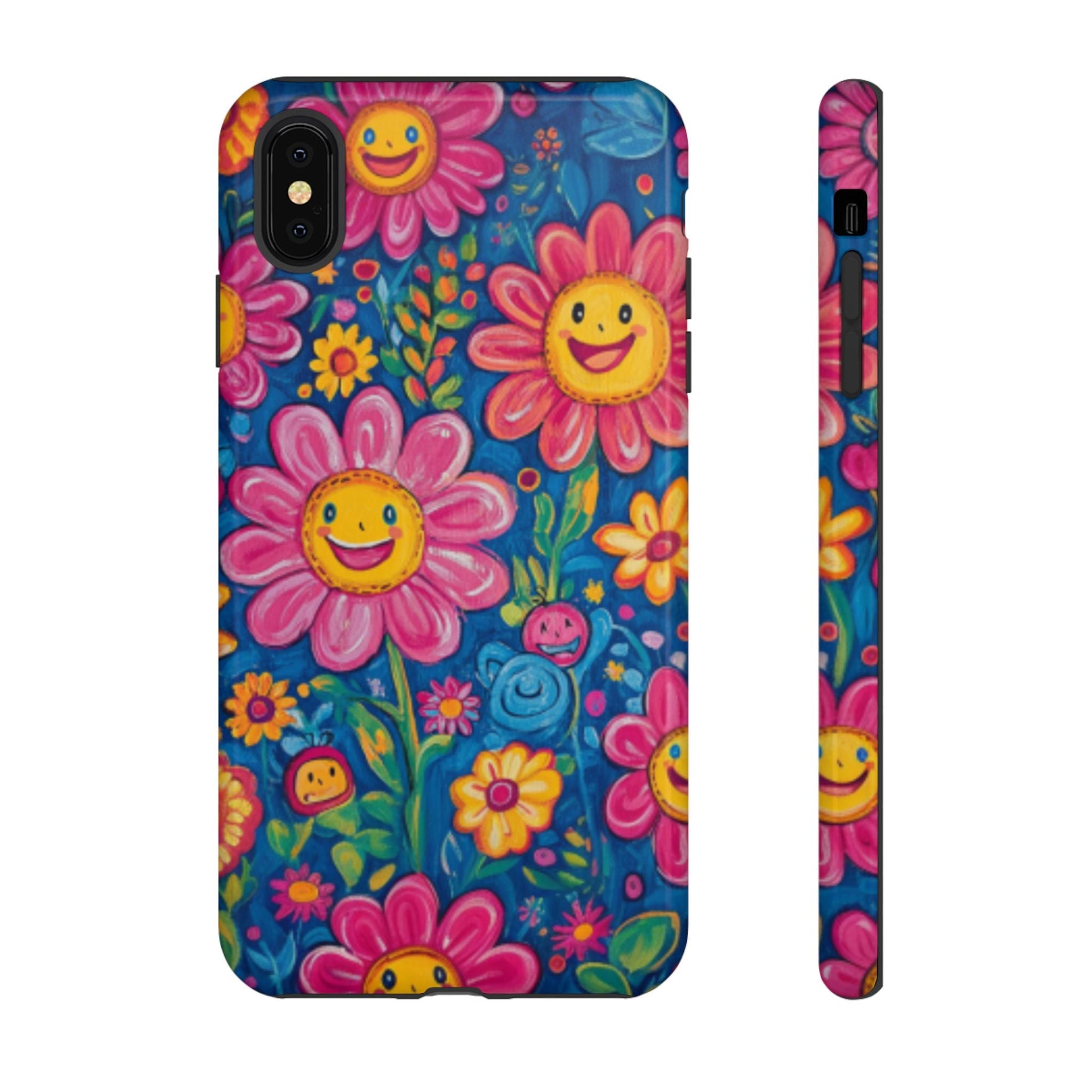 Cheerful Floral Tough Cell Phone Case - Ruppy's Creations