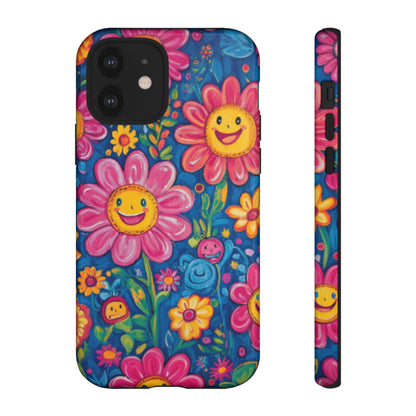 Cheerful Floral Tough Cell Phone Case - Ruppy's Creations