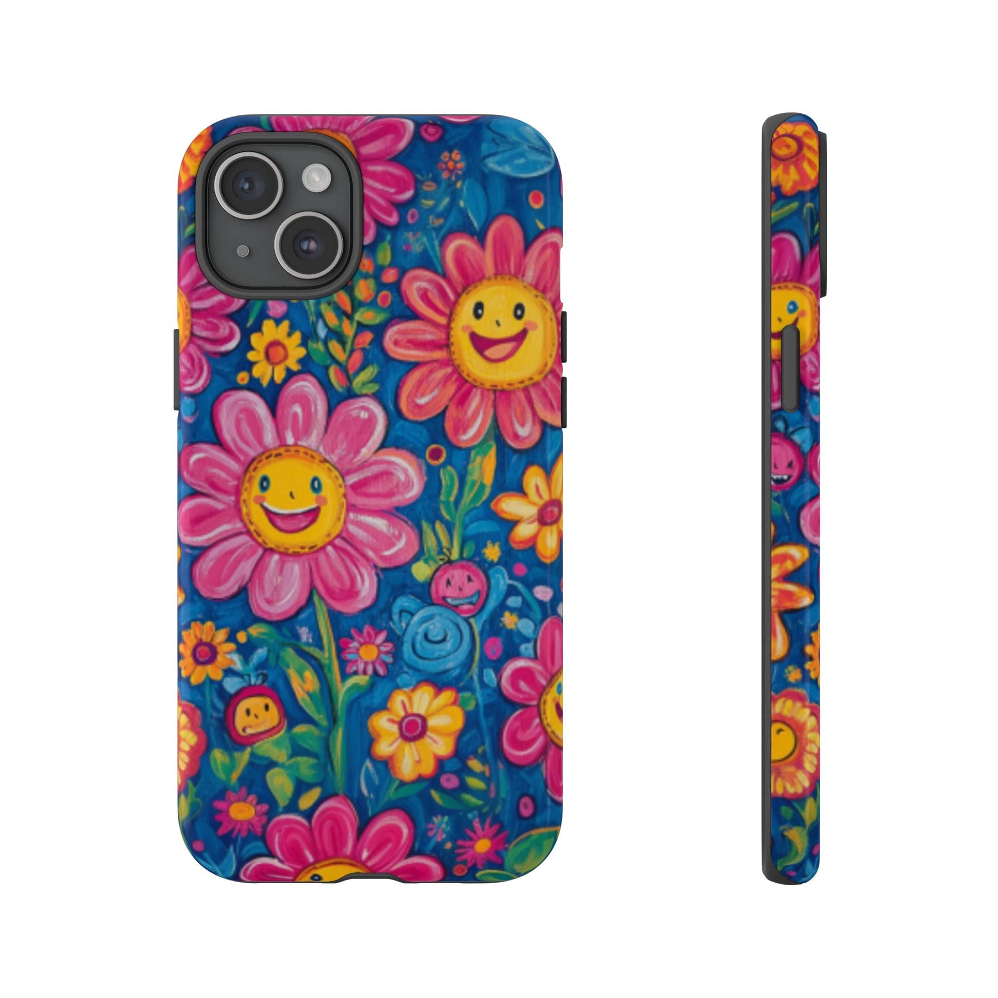 Cheerful Floral Tough Cell Phone Case - Ruppy's Creations