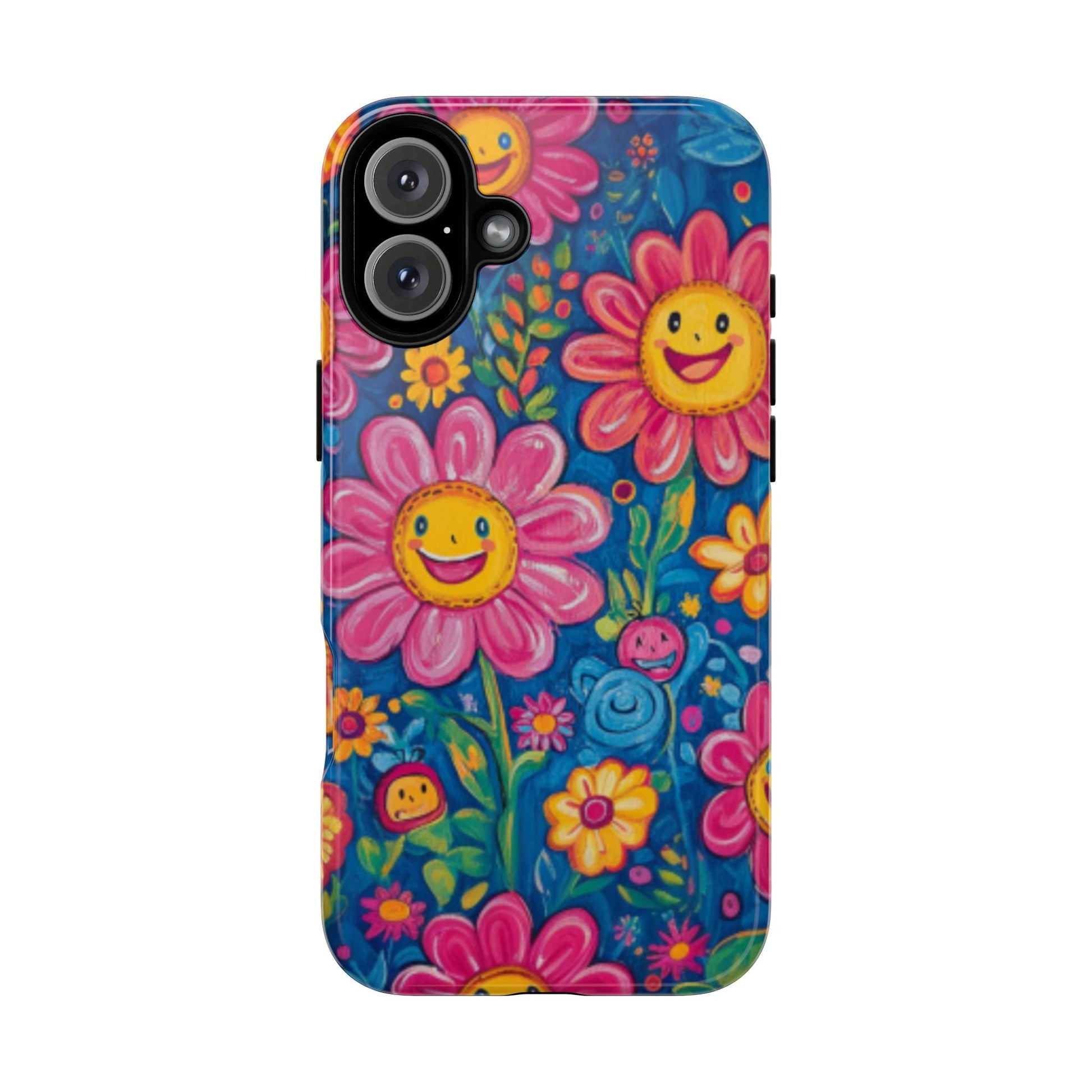 Cheerful Floral Tough Cell Phone Case - Ruppy's Creations