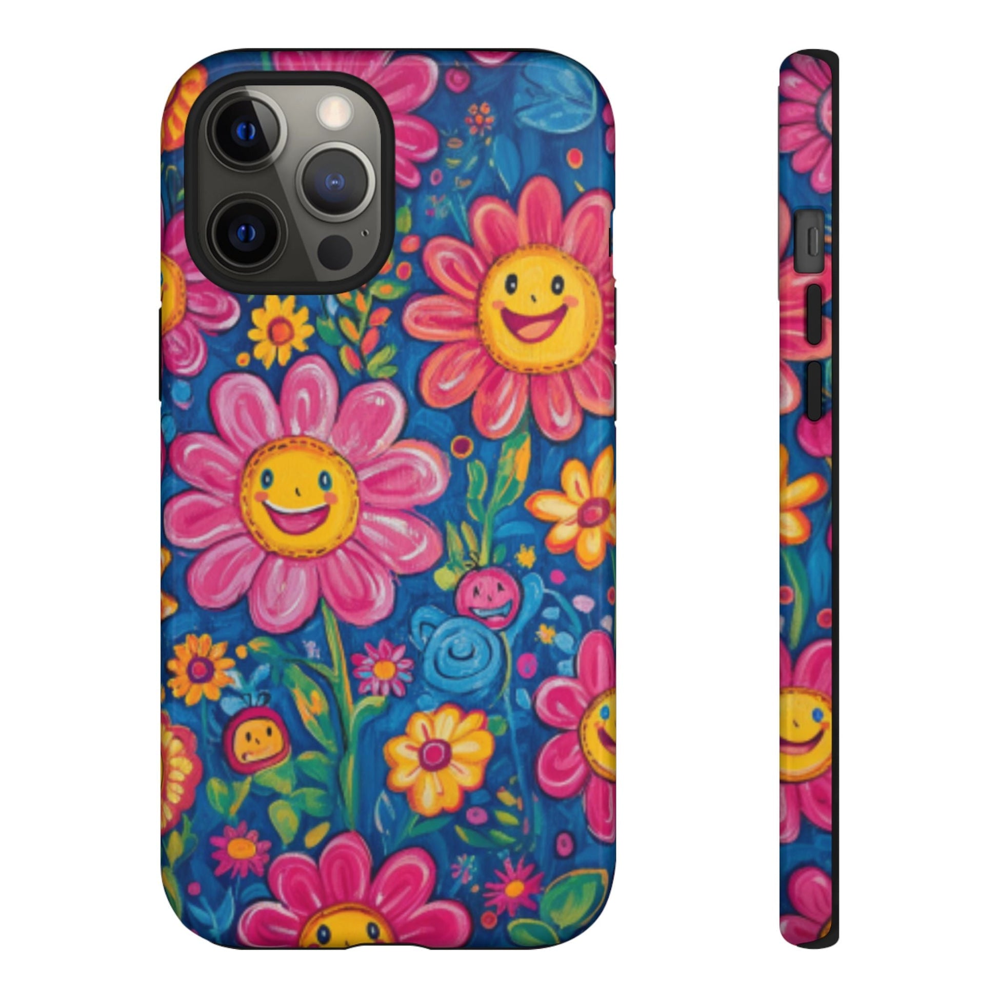 Cheerful Floral Tough Cell Phone Case - Ruppy's Creations