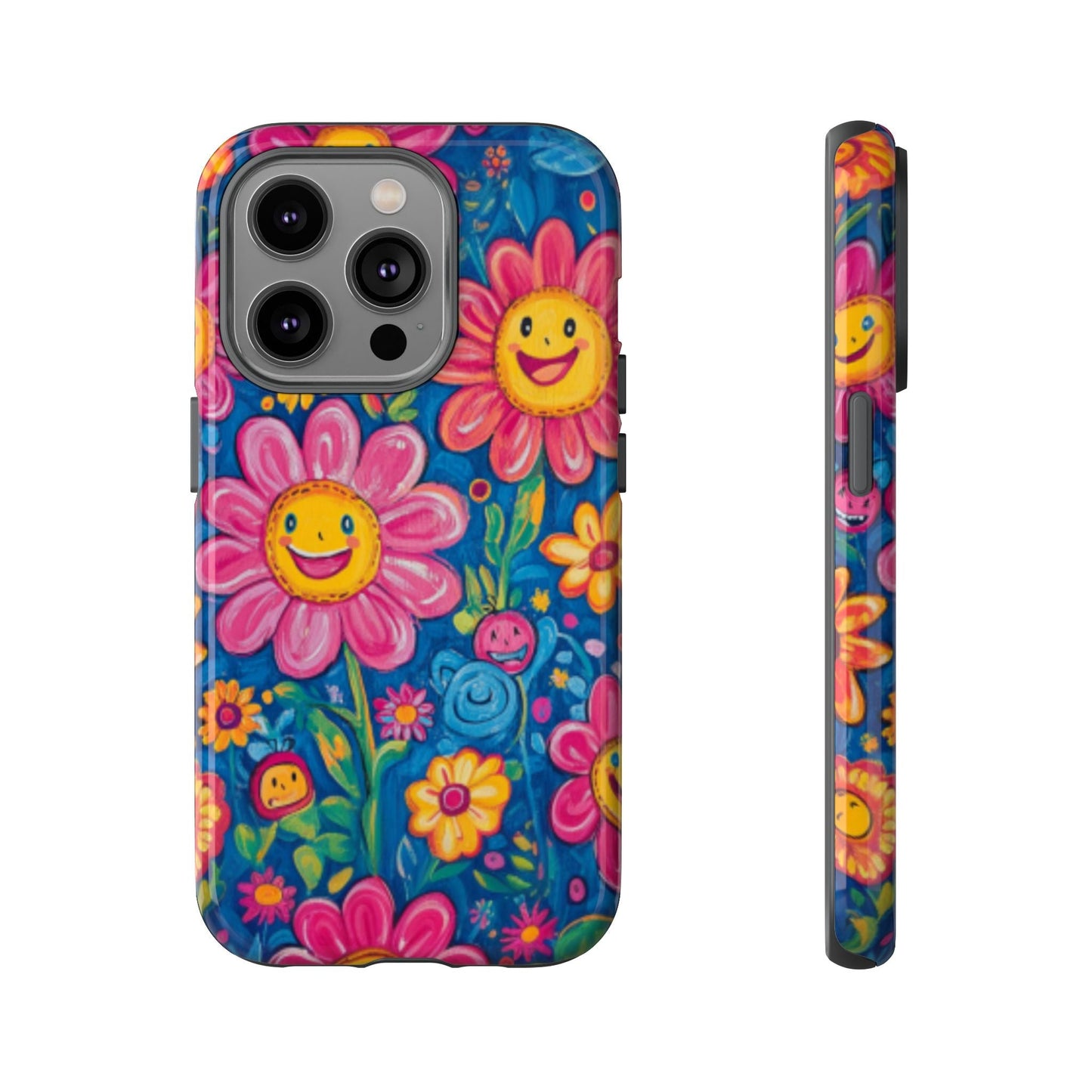 Cheerful Floral Tough Cell Phone Case - Ruppy's Creations