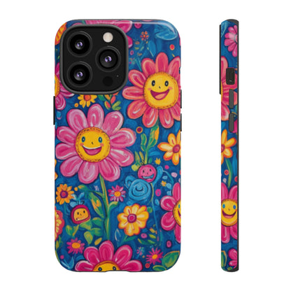 Cheerful Floral Tough Cell Phone Case - Ruppy's Creations