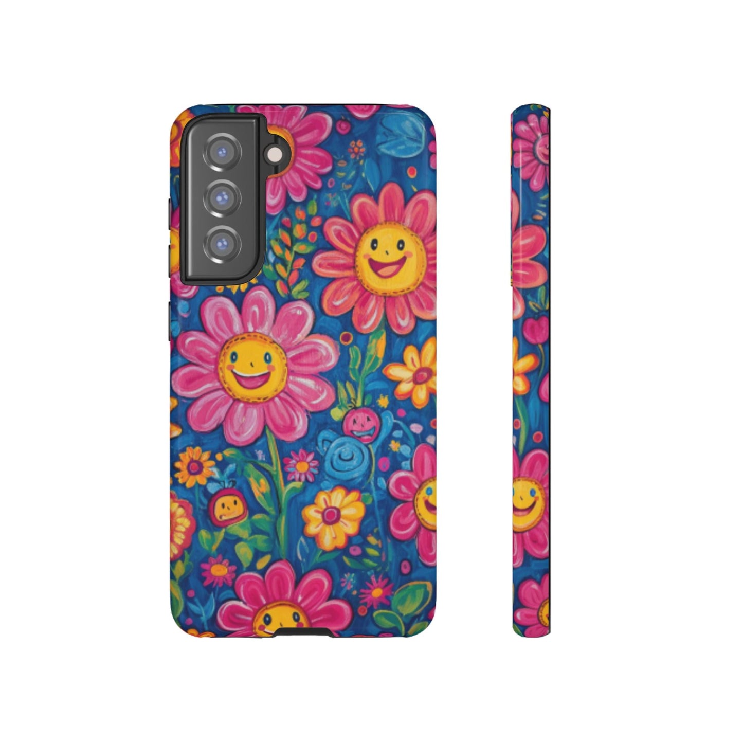 Cheerful Floral Tough Cell Phone Case - Ruppy's Creations