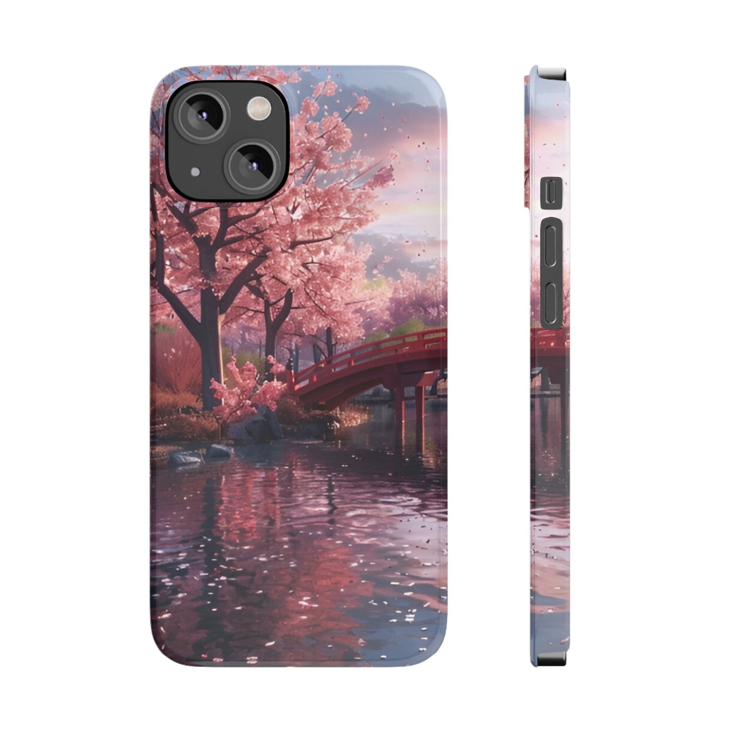 Cherry Blossom Garden Slim iPhone Case - Ruppy's Creations