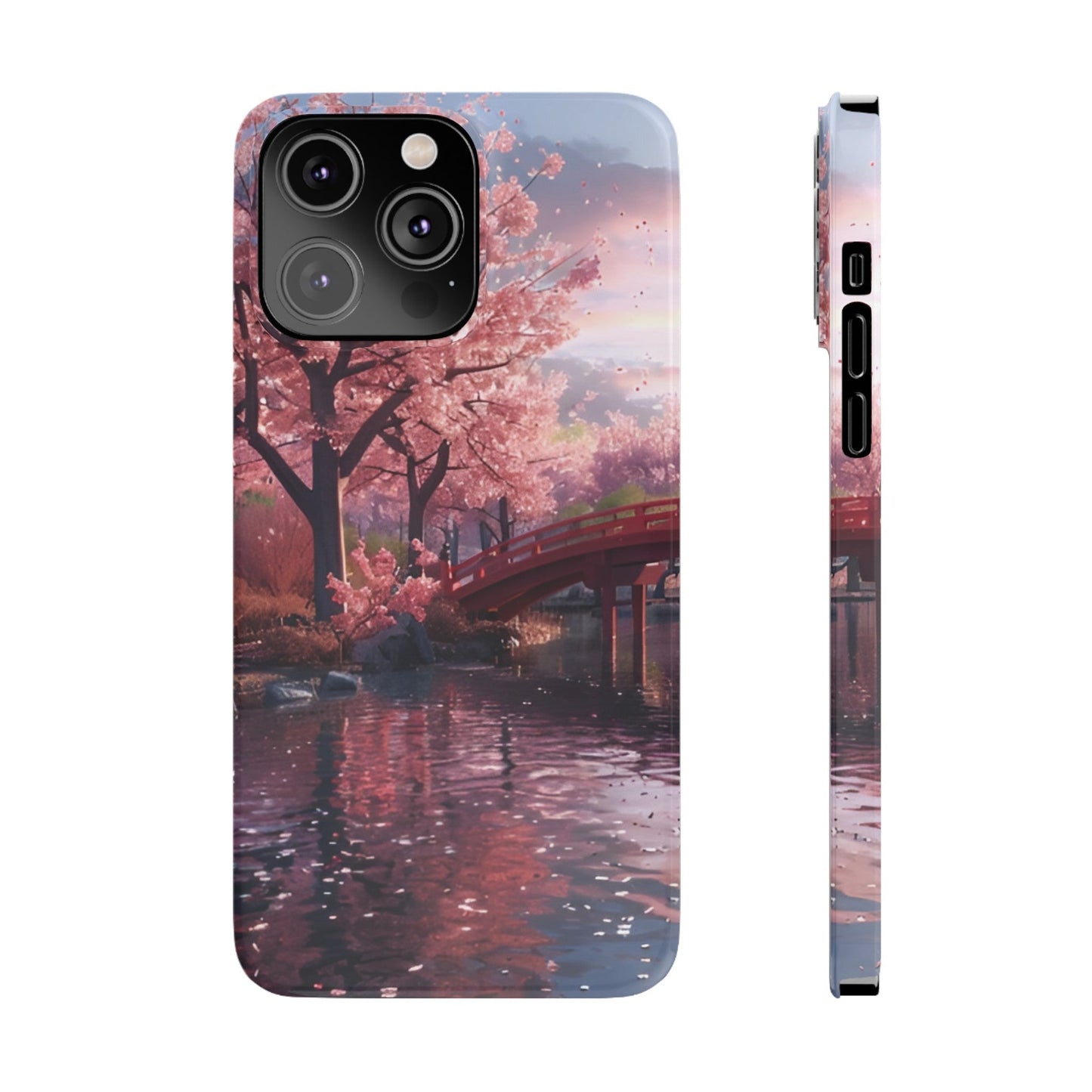 Cherry Blossom Garden Slim iPhone Case - Ruppy's Creations