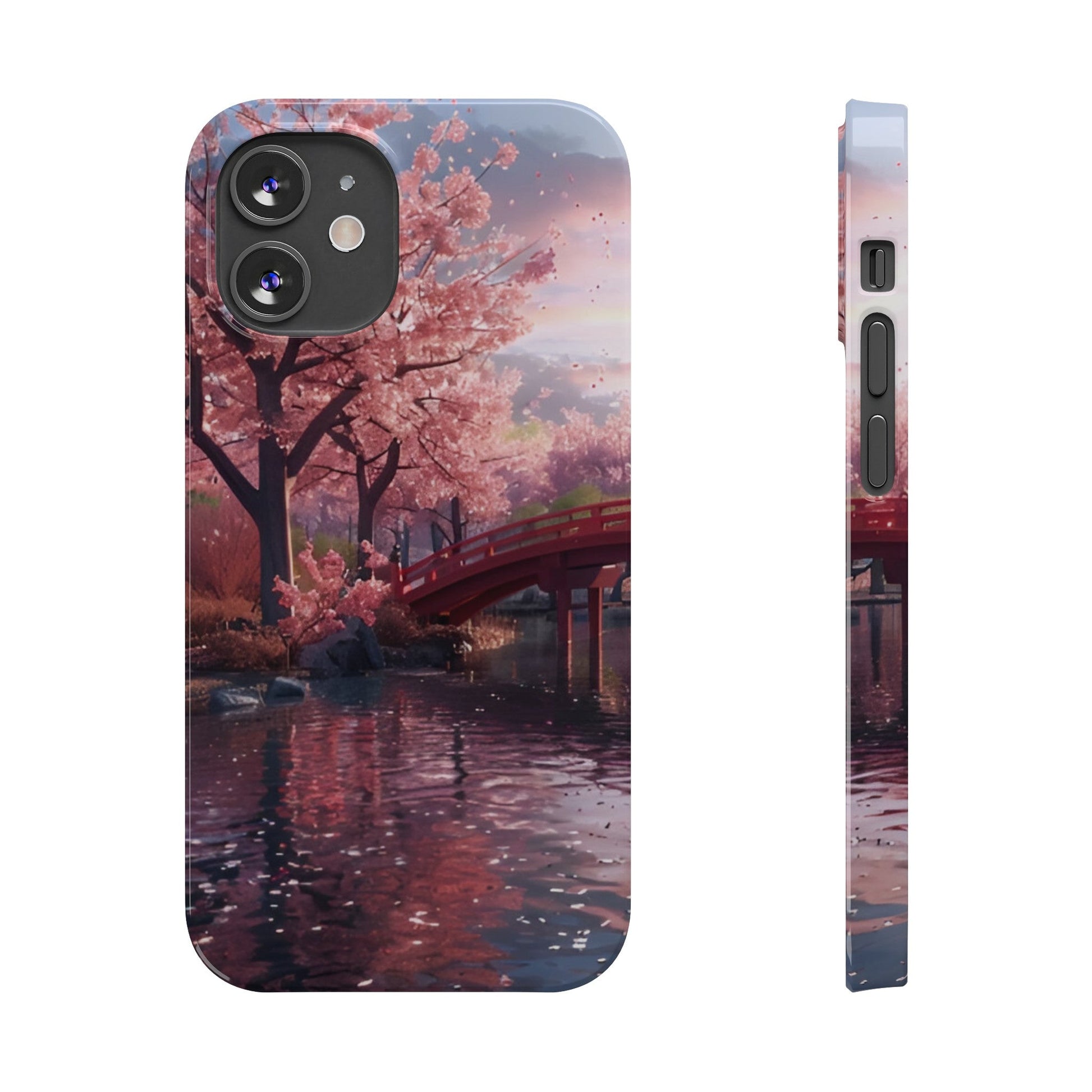 Cherry Blossom Garden Slim iPhone Case - Ruppy's Creations