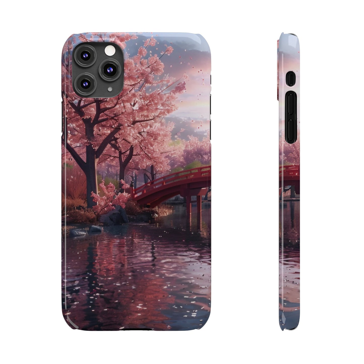 Cherry Blossom Garden Slim iPhone Case - Ruppy's Creations