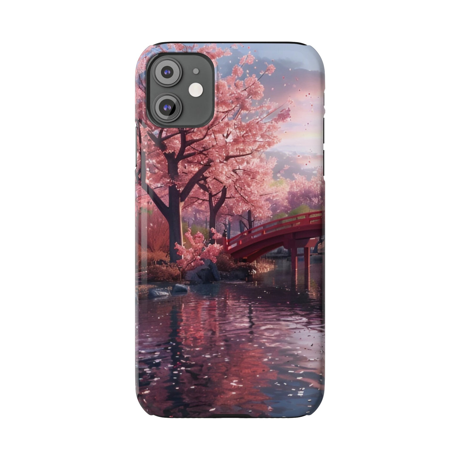 Cherry Blossom Garden Slim iPhone Case - Ruppy's Creations