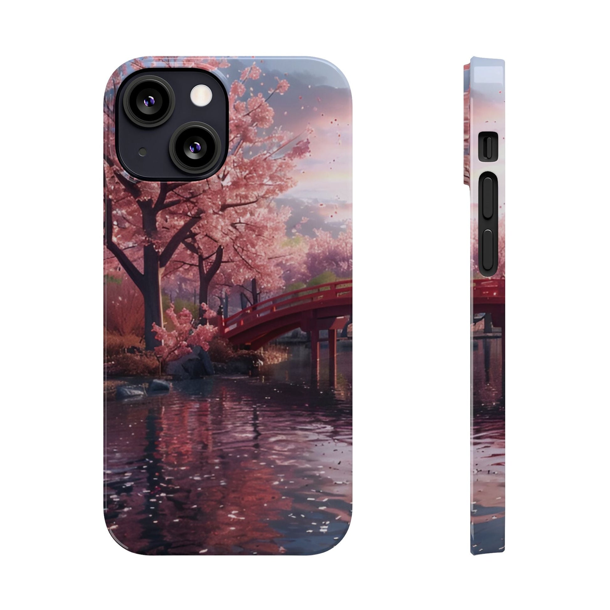 Cherry Blossom Garden Slim iPhone Case - Ruppy's Creations