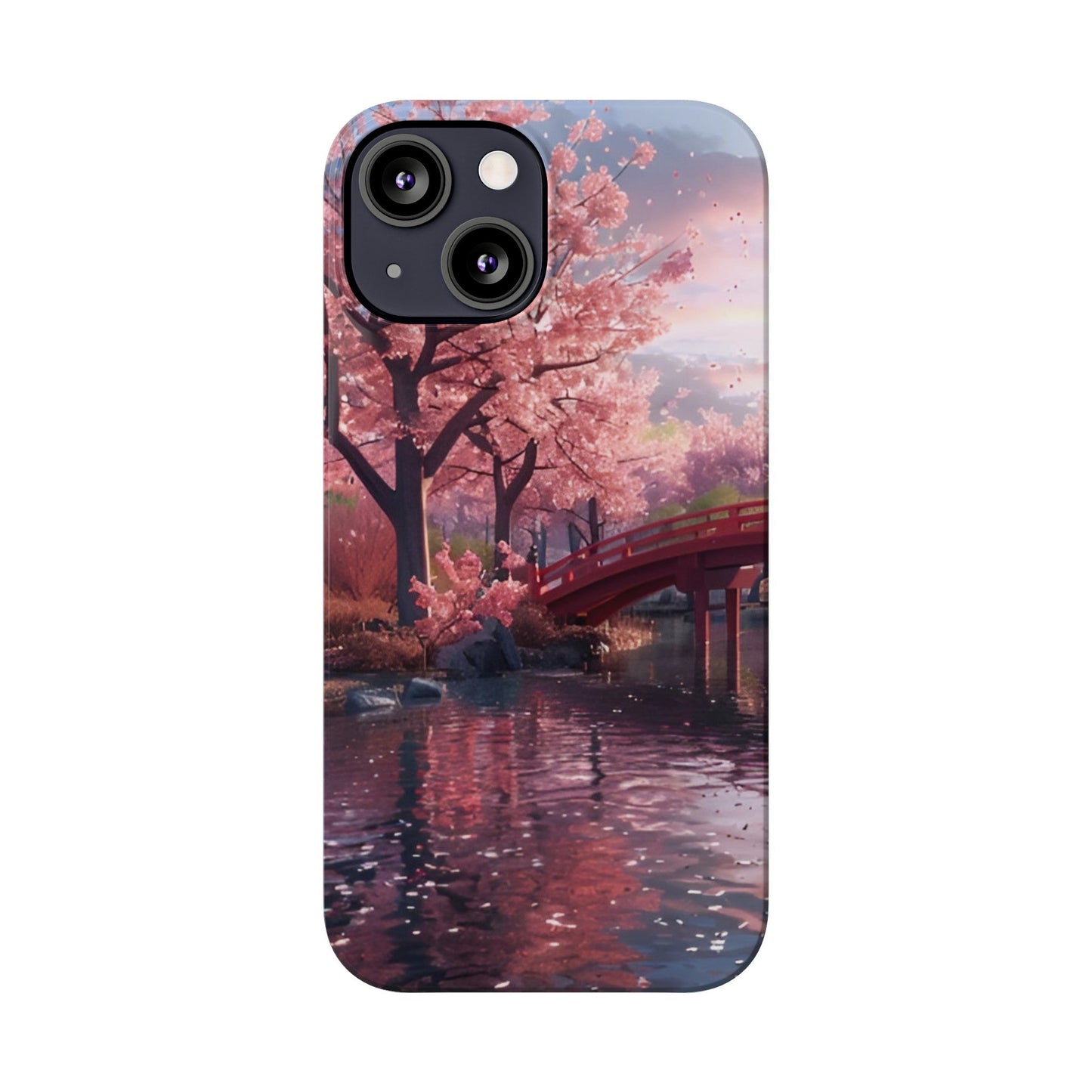 Cherry Blossom Garden Slim iPhone Case - Ruppy's Creations