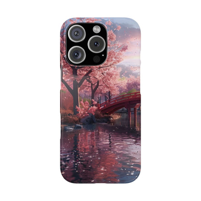 Cherry Blossom Garden Slim iPhone Case - Ruppy's Creations