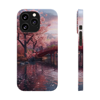 Cherry Blossom Garden Slim iPhone Case - Ruppy's Creations