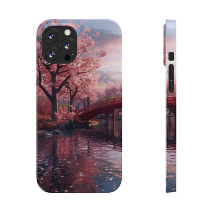 Cherry Blossom Garden Slim iPhone Case - Ruppy's Creations