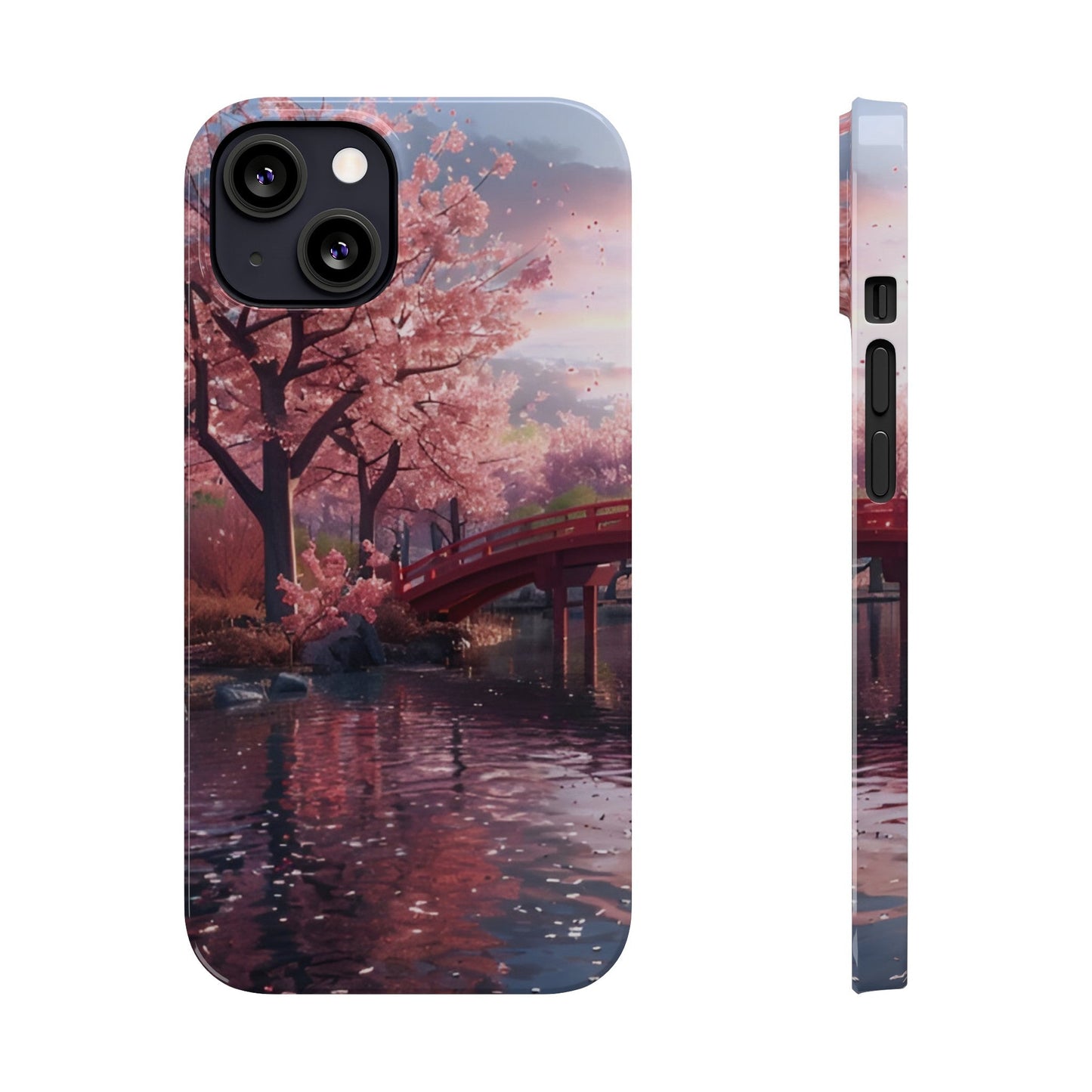 Cherry Blossom Garden Slim iPhone Case - Ruppy's Creations