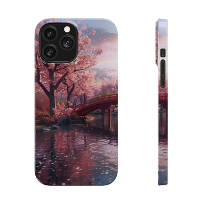 Cherry Blossom Garden Slim iPhone Case - Ruppy's Creations