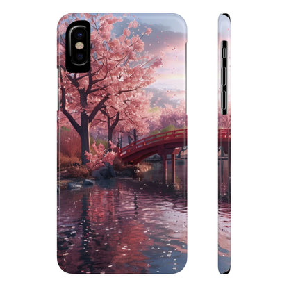 Cherry Blossom Garden Slim iPhone Case - Ruppy's Creations