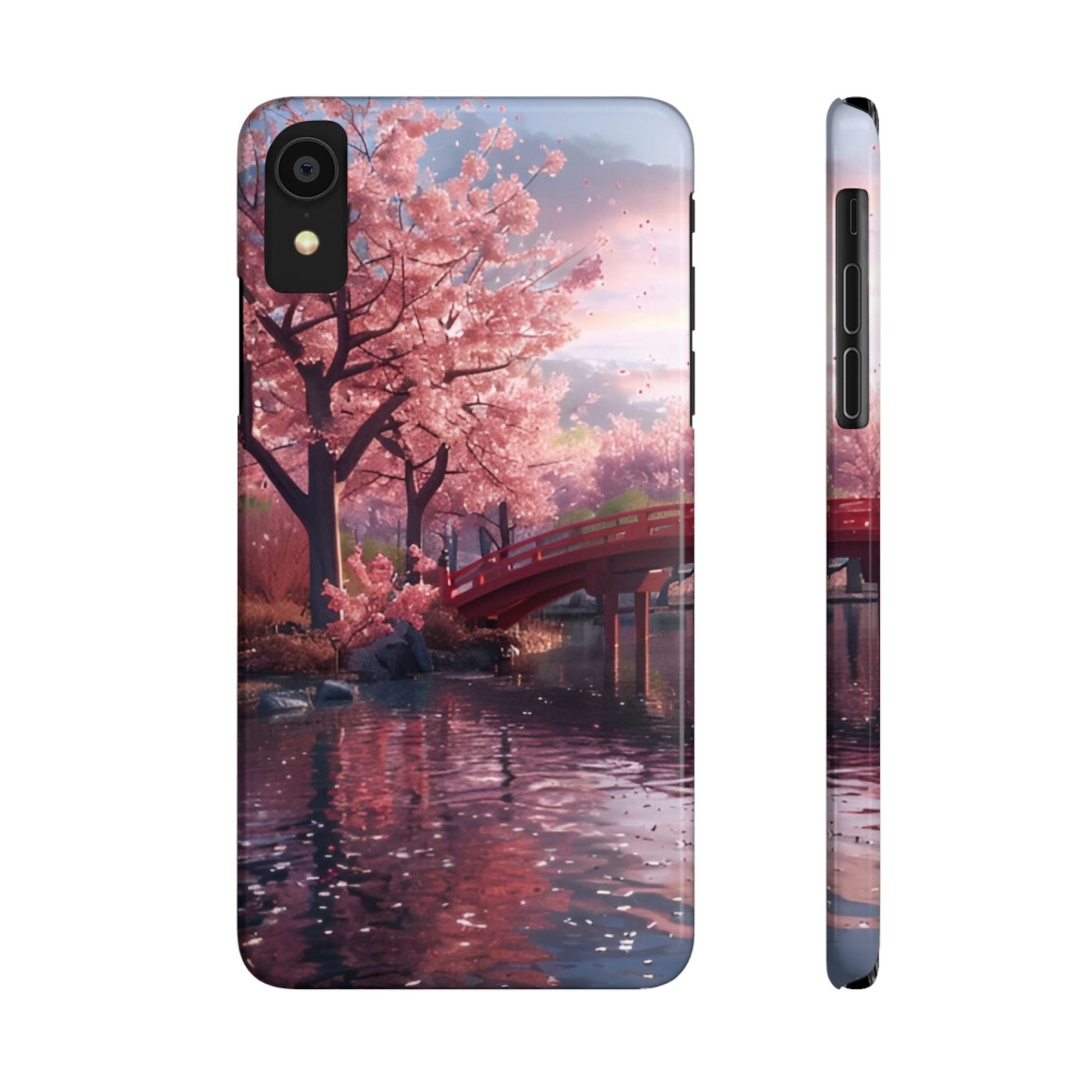 Cherry Blossom Garden Slim iPhone Case - Ruppy's Creations