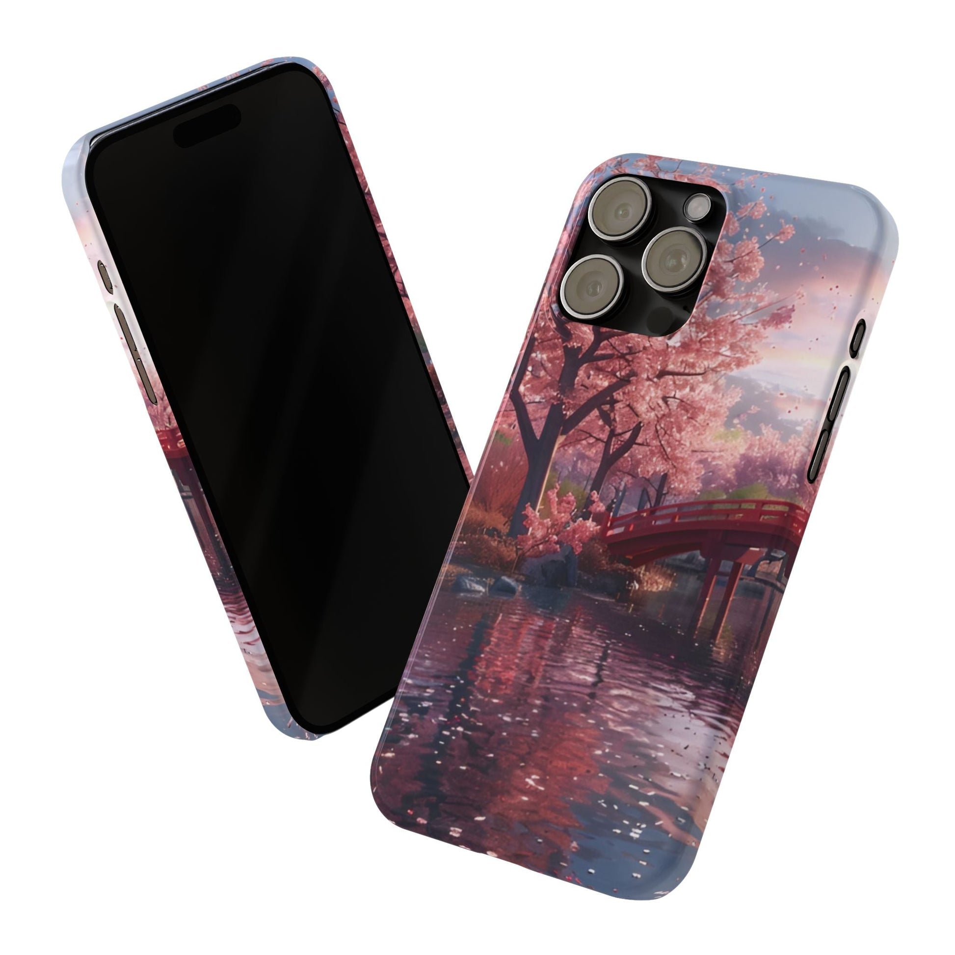 Cherry Blossom Garden Slim iPhone Case - Ruppy's Creations