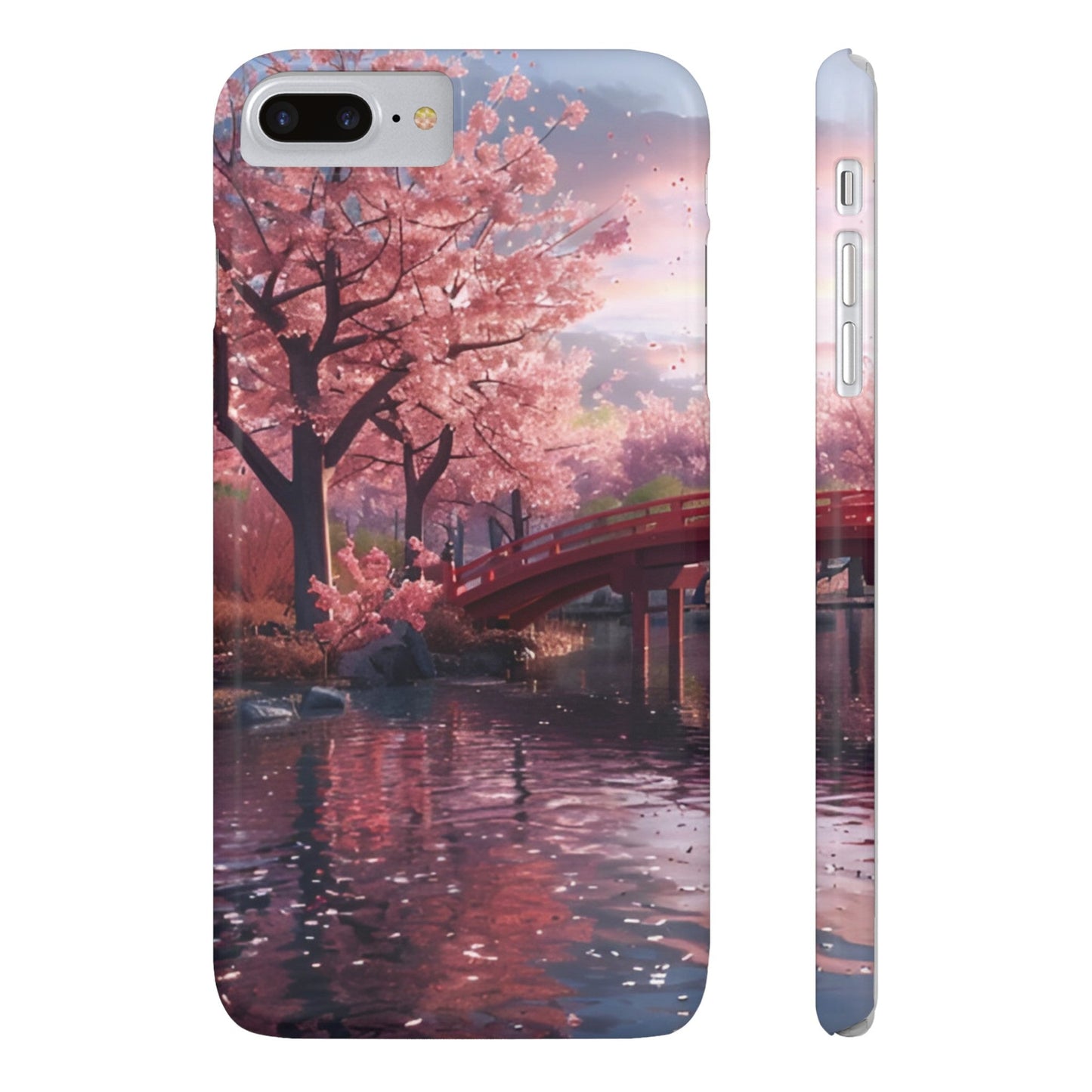 Cherry Blossom Garden Slim iPhone Case - Ruppy's Creations