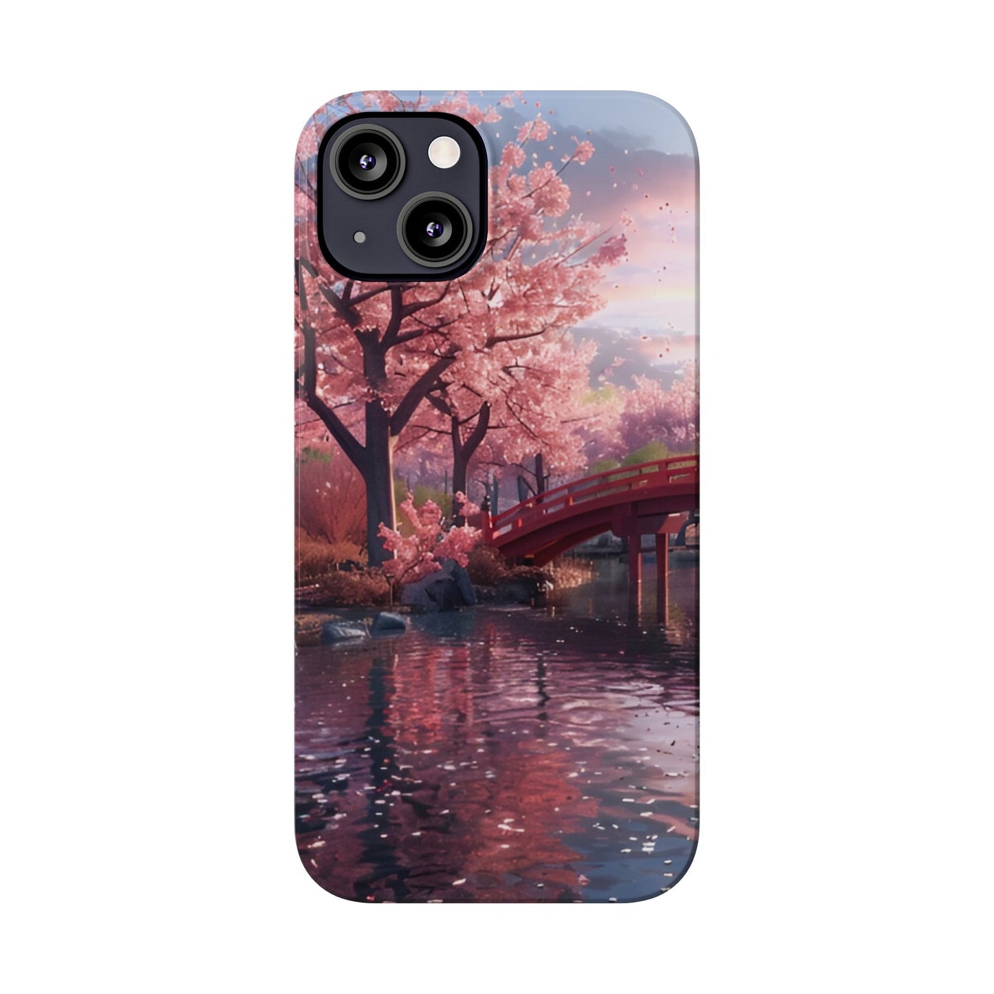 Cherry Blossom Garden Slim iPhone Case - Ruppy's Creations