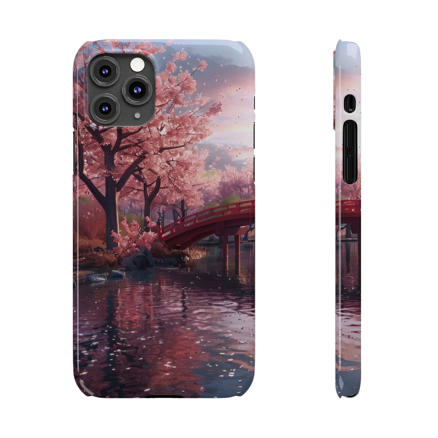 Cherry Blossom Garden Slim iPhone Case - Ruppy's Creations