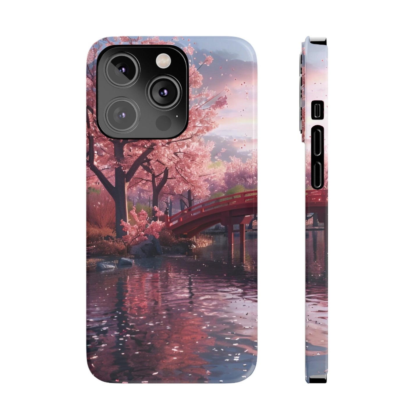 Cherry Blossom Garden Slim iPhone Case - Ruppy's Creations