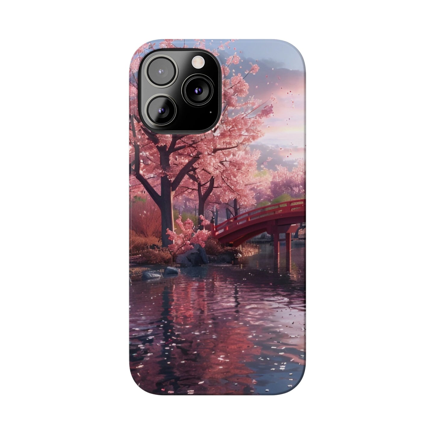 Cherry Blossom Garden Slim iPhone Case - Ruppy's Creations