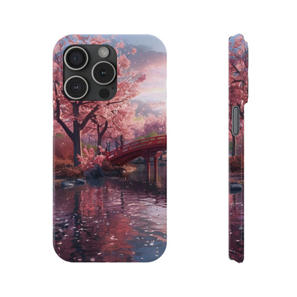 Cherry Blossom Garden Slim iPhone Case - Ruppy's Creations