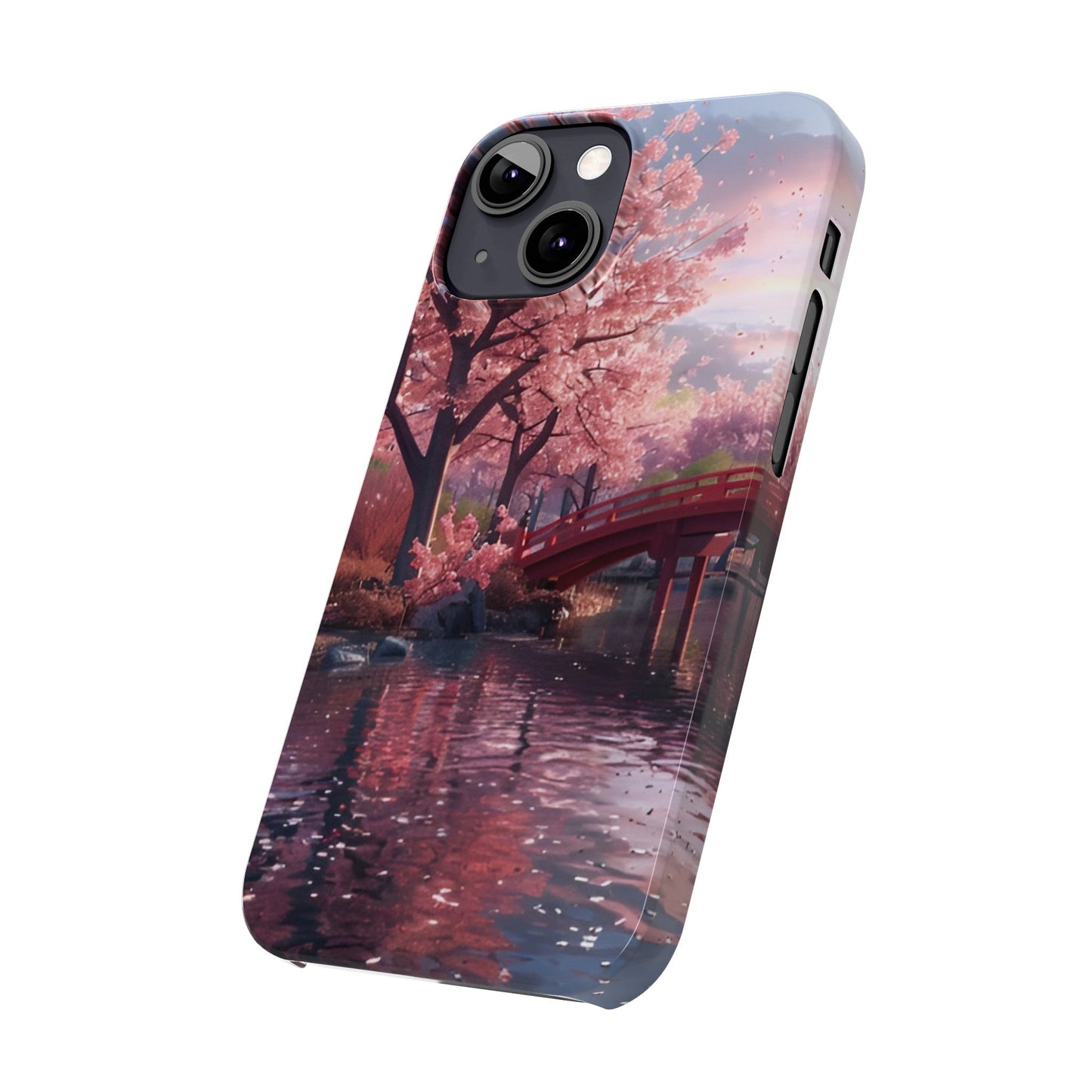 Cherry Blossom Garden Slim iPhone Case - Ruppy's Creations