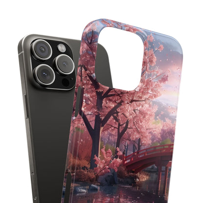 Cherry Blossom Garden Slim iPhone Case - Ruppy's Creations