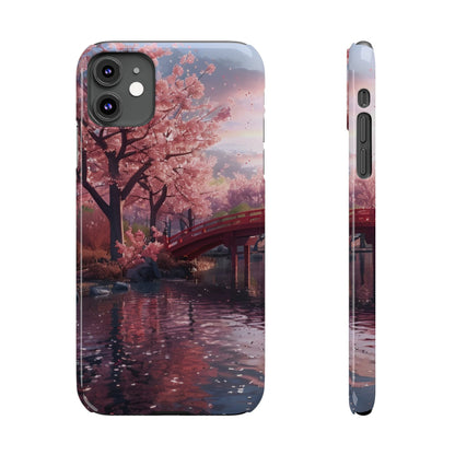 Cherry Blossom Garden Slim iPhone Case - Ruppy's Creations