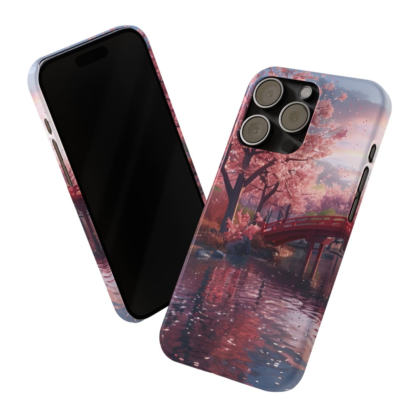 Cherry Blossom Garden Slim iPhone Case - Ruppy's Creations