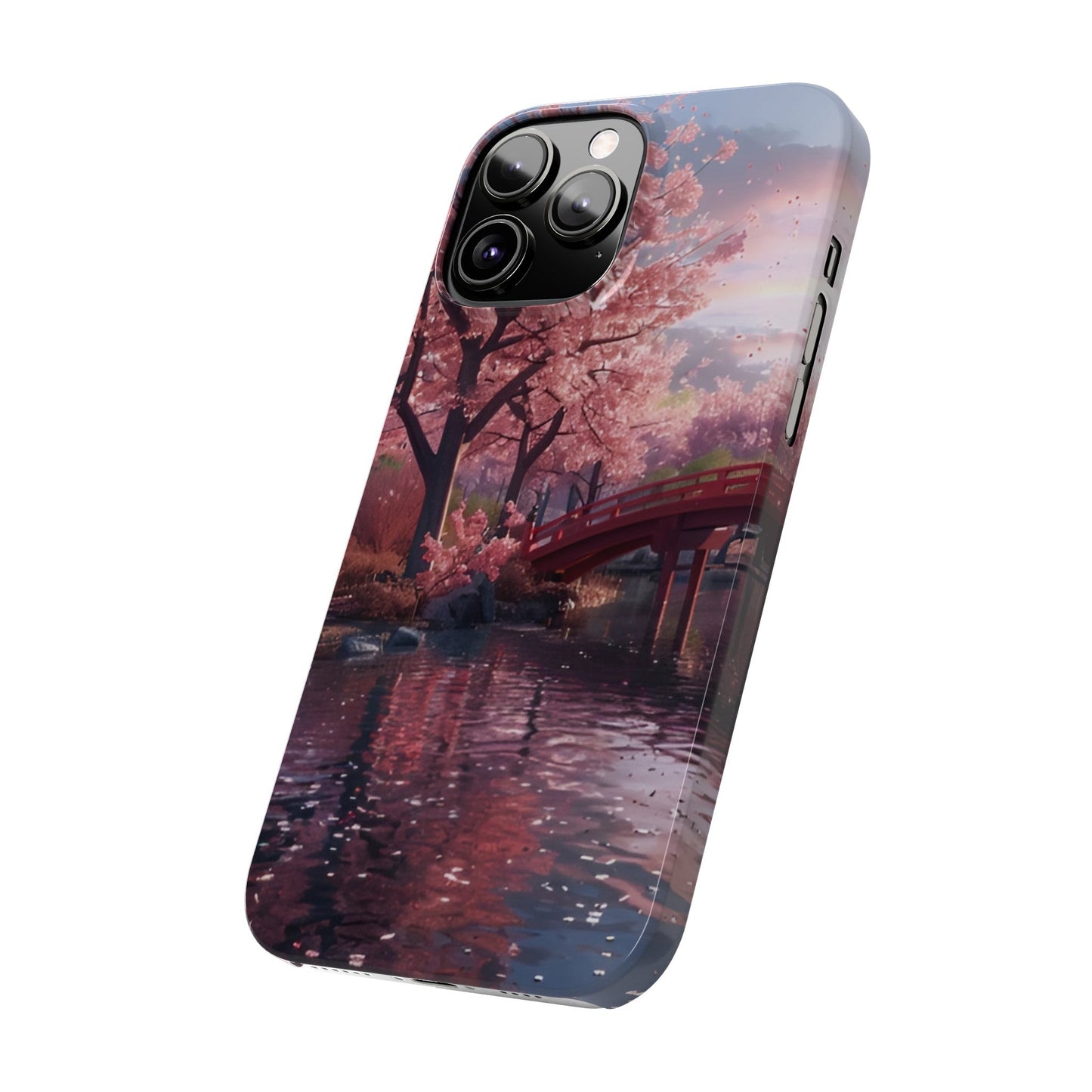 Cherry Blossom Garden Slim iPhone Case - Ruppy's Creations