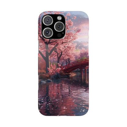 Cherry Blossom Garden Slim iPhone Case - Ruppy's Creations