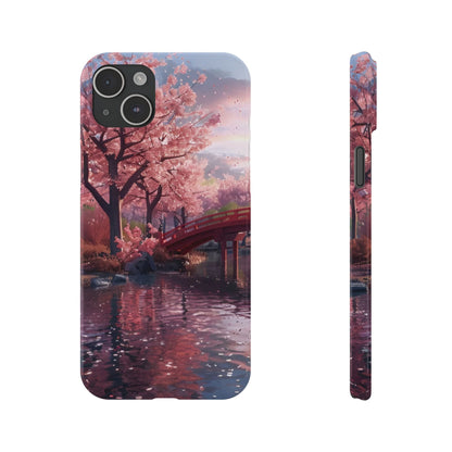 Cherry Blossom Garden Slim iPhone Case - Ruppy's Creations