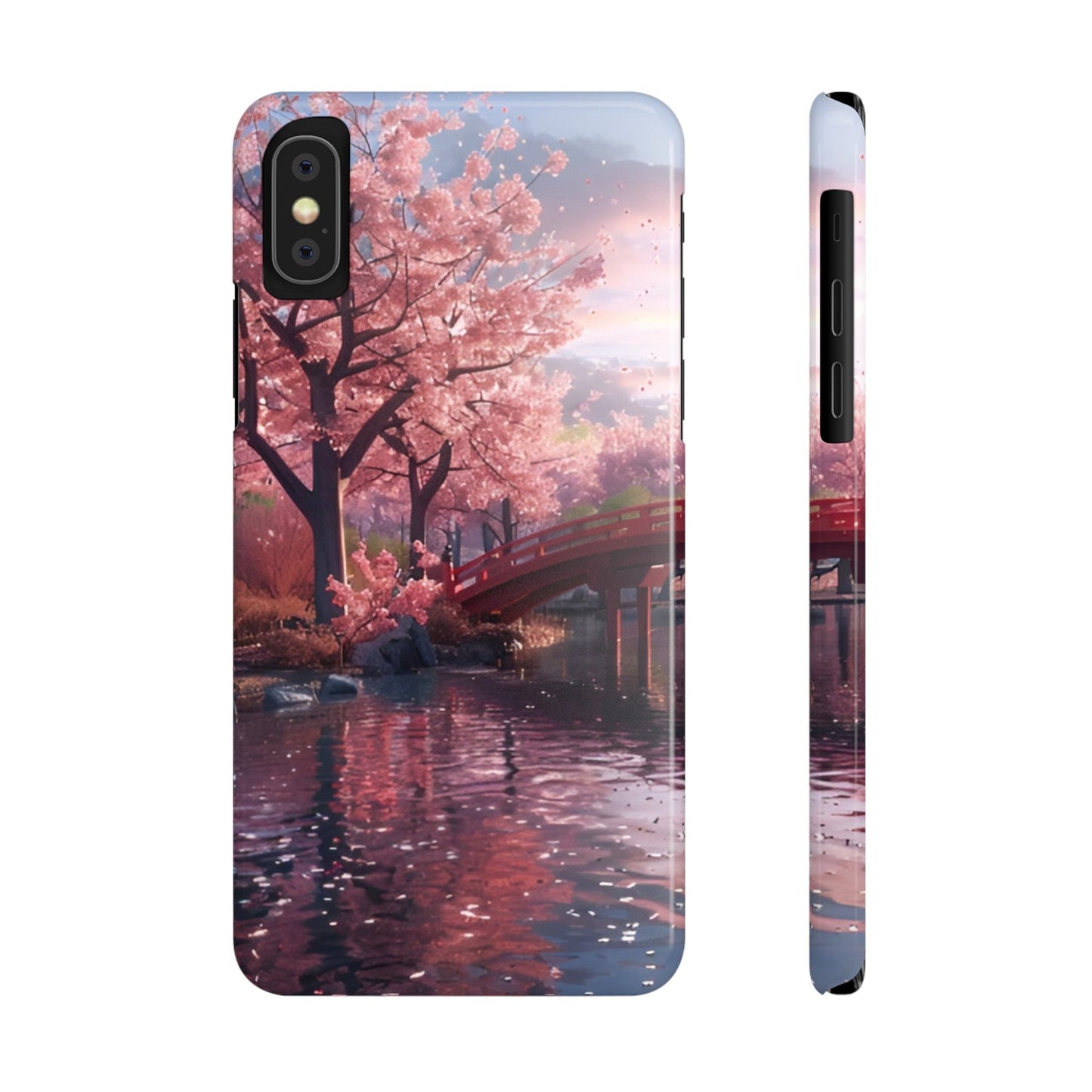 Cherry Blossom Garden Slim iPhone Case - Ruppy's Creations