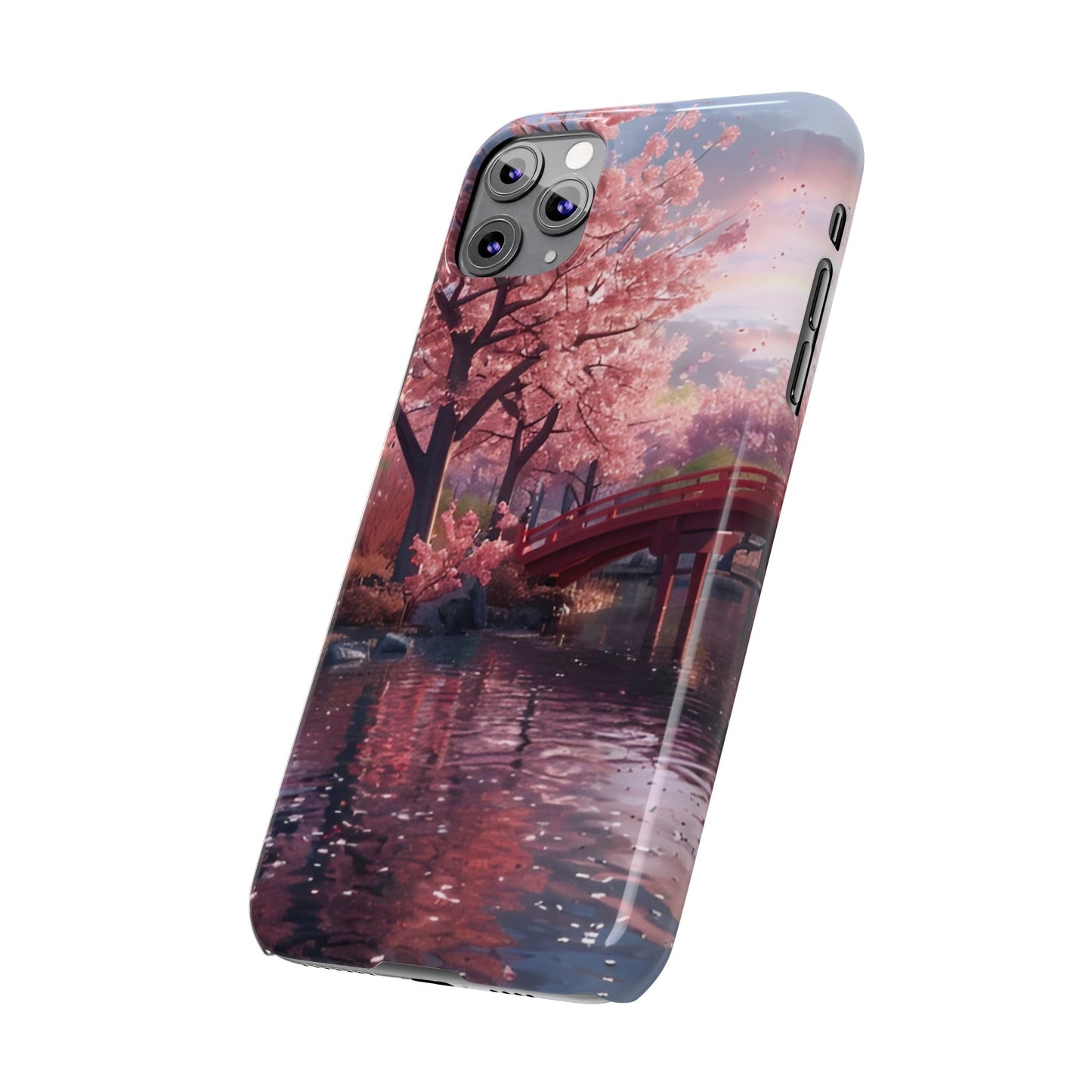 Cherry Blossom Garden Slim iPhone Case - Ruppy's Creations