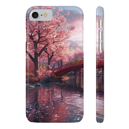 Cherry Blossom Garden Slim iPhone Case - Ruppy's Creations