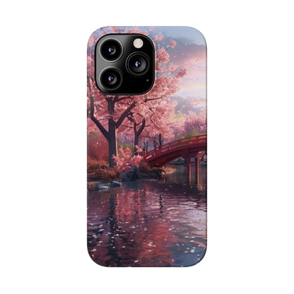 Cherry Blossom Garden Slim iPhone Case - Ruppy's Creations